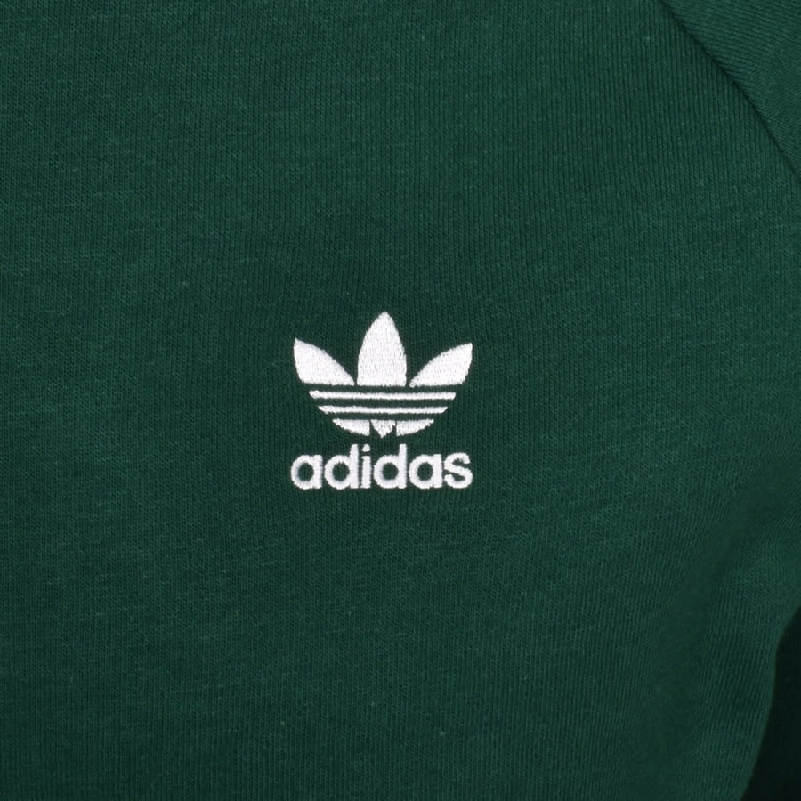 Alternative Image for Productadidas Originals Three Stripe Sweatshirt Green3